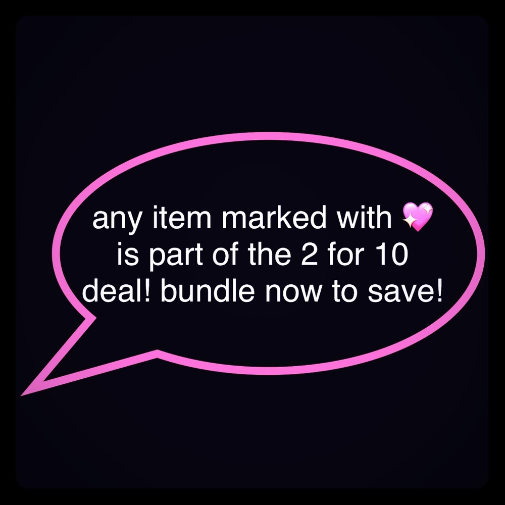 💖 2 for 10 Deal!